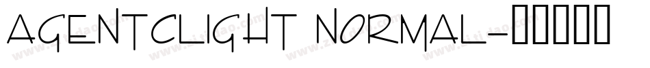 AgentCLight Normal字体转换